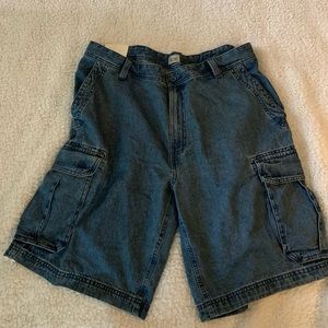 Men’s Sun River denim cargo shorts